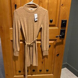 Abercrombie & Fitch Camel Knit Dress